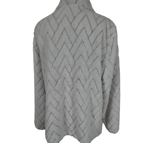 St. John's Bay Active Women's  Large Zip Up Fleece Jacket Pockets Casual - Picture 2 of 7